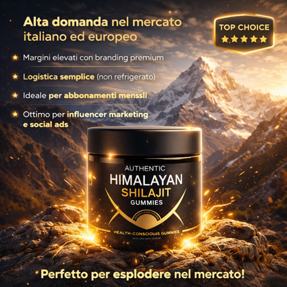 100% Shilajit Gummies 30 gomme 💎 Fonte di energia vitale dell'Himalaya